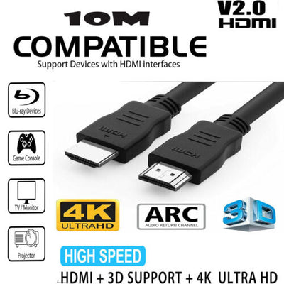 NEW Premium HDMI Cable v2.0 Ultra HD 4K 2160p 1080p 3D High Speed Ethernet