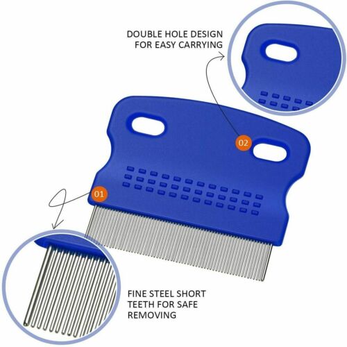 Dog Pet Grooming hair Comb Nit Hair Rid Headlice Superdensity Gently Removes