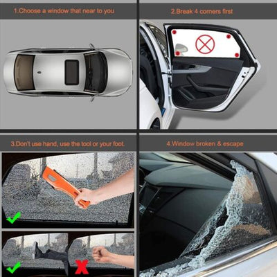 title" content="8 IN 1Car Window Glass Breaker Emergency Escape Tool Safety Seat Belt Cutter CA"