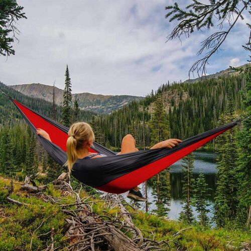 Portable Camping Hammock Swing Chair Bed Outdoor Garden Hanging Sleeping Gear