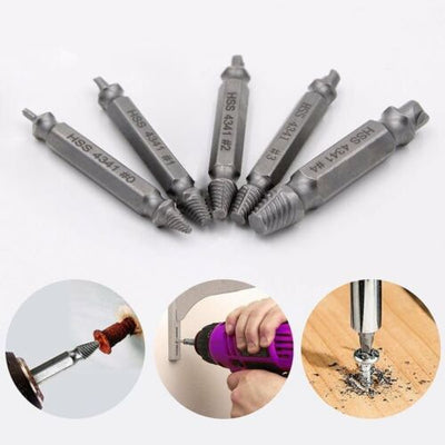 Damaged Screw Extractor Speed Out Drill Bits Tool Set Broken Bolt Remover NEW K