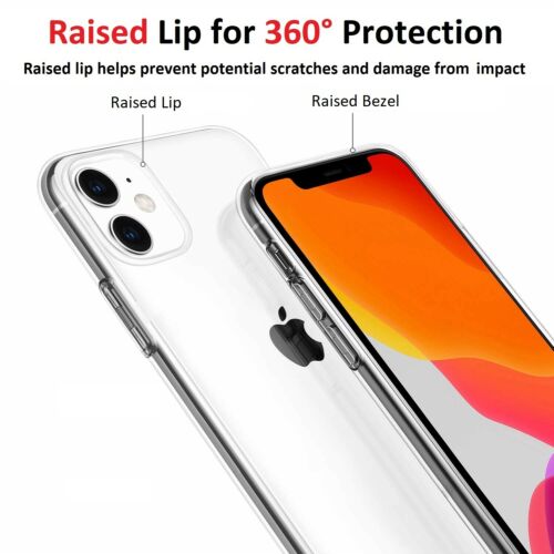 For iPhone 11 Clear Case - Premium Soft Thin TPU Transparent Back Cover