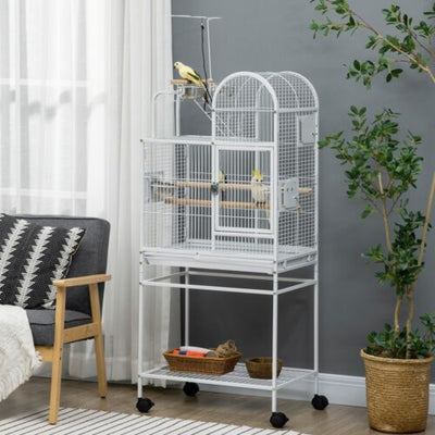 64&quot; Parrot Cage Bird Cages for Cockatiel Budgie Lovebird Parrotlet W/ Stand