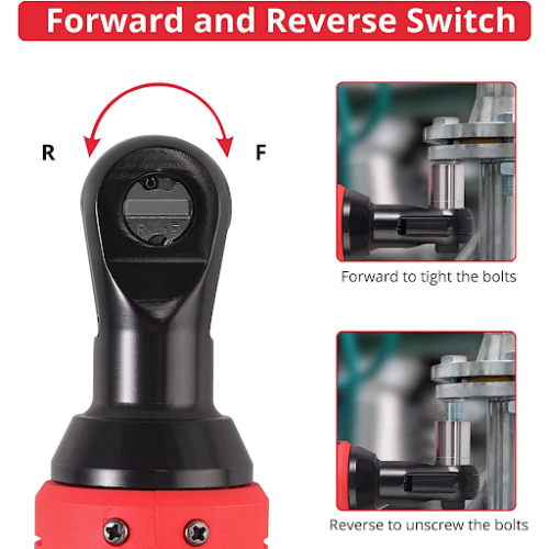 3/8&apos;&apos; Cordless Ratchet Right 12V Angle Wrench Impact Power 1 Battery W/ 6 Socket