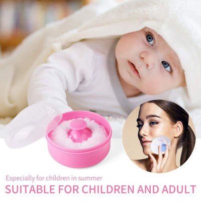 NEWSponge Case Baby Powder Puff Newborn Care Body Soft Tool Infant Puff Product