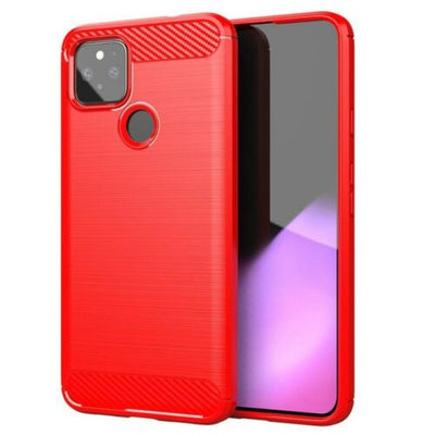 For Google Pixel 5 - Case Carbon Fiber Protective Shockproof Soft TPU Cover