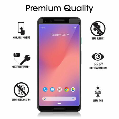 Premium Tempered Glass Screen Protector for Google Pixel 3 / 3 XL / 3a / 3a XL