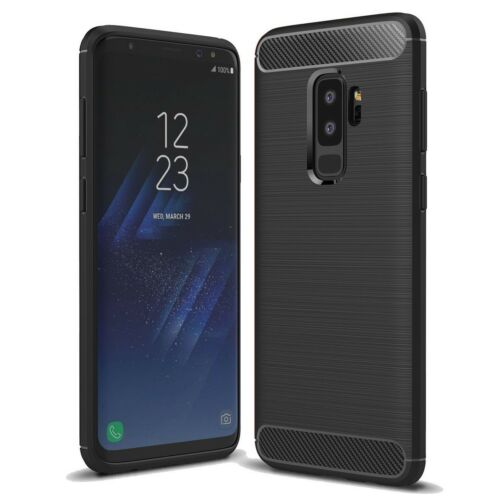 For Samsung Galaxy S9 Case - Carbon Fiber Shockproof Soft Armor TPU Back Cover