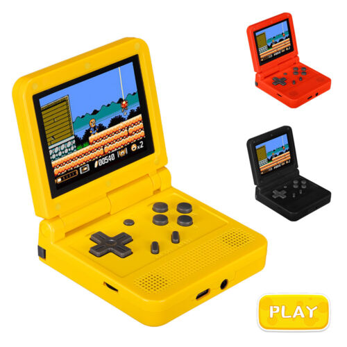 Powkiddy V90 Retro Pocket Flip Handheld Video Game Console 3.0&quot; IPS 1500+ Games