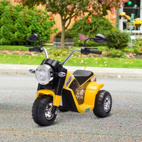 Kids 6V Electric Motorcycle Ride-On Toy Battery 18 - 36 Months Yellow