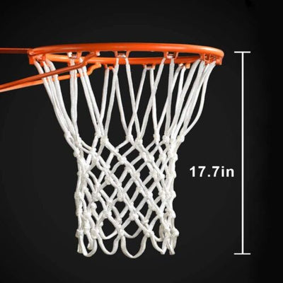 Standard Basketball White Net Hoop Rim Heavy Duty Replacement Polyester MeshCA