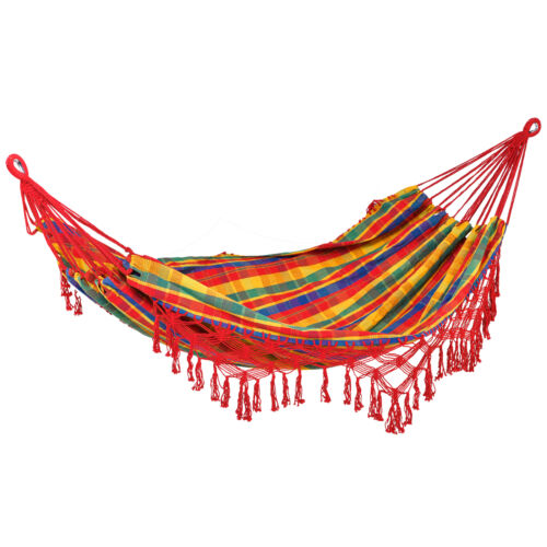 Clearance Sale Outsunny Hanging Hammock Bed for Outdoor and Indoor w/ Carrying