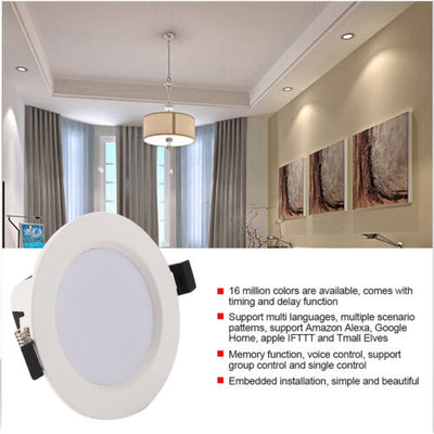 15W LED Round Recessed Ceiling Flat Panel Down Light Ultra slim Cool Home CA