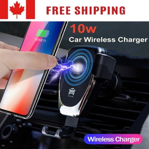 CA Car Phone Holder Wireless Charger 10W Auto-sensing Infrared dashboard