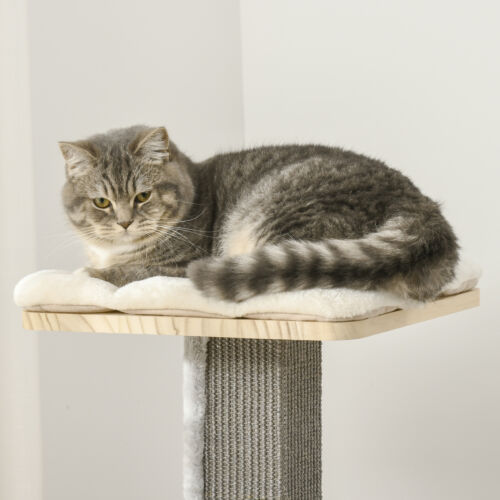 Modern Climbing Activity Cat Tower with Scratching Posts Cat Condo Spinning Toy