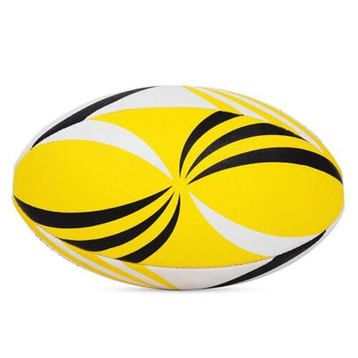 Standard Rubber Synthetic Durable Rugby Ball With Needle Toss &amp; Kick PracticeCA