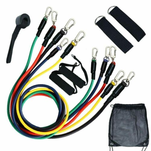 11X  Pull Rope Exercises Fitness Resistance Bands Latex Tubes Yoga Body Training