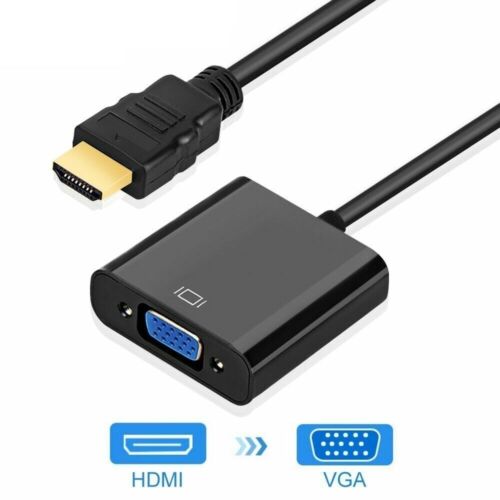 Gold plated Adapter HDMI Male to VGA Female Compatible for Computer HDTV