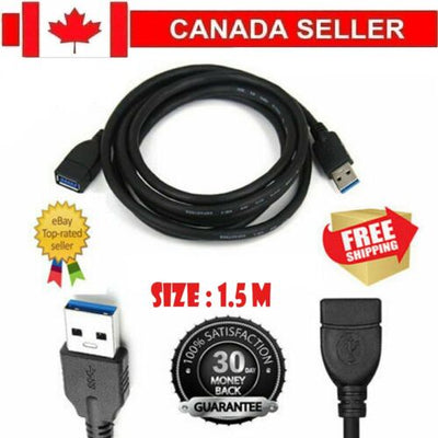 USB 3.0 Male to Female Data Cable Extension Cord For Laptop PC Camera SuperSpeed