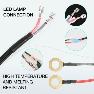 12V Universal Extra Long Wires 40A Circuit Wiring Harness For Off Road Vehicle