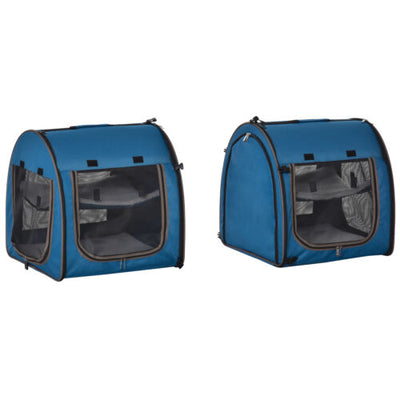 Large Portable Double Cat Pet Carrier Kennel Bag Oxford Travel Car Seat 842525114844