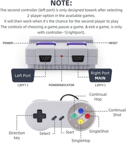 Mini Retro Game Console HDMI HD Built-in 821 Classic Video Games w/ 2 Joysticks