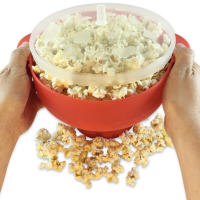 Microwave Oven Silicone Popcorn Popper Maker Basket Collapsible BPA Free CA