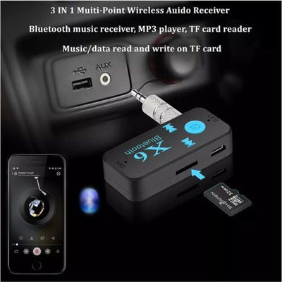 Bluetooth Audio Adapter Car Receiver AUX Cable Car 3.5mm Jack Receiver Music