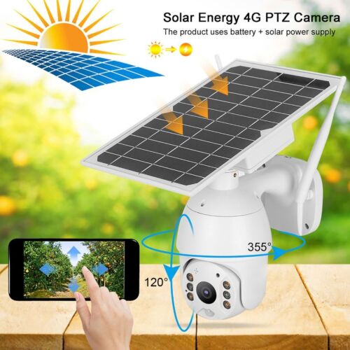 Wi-Fi Security IP Camera Solar Surveillance Night Vision Outdoor Waterproof CA