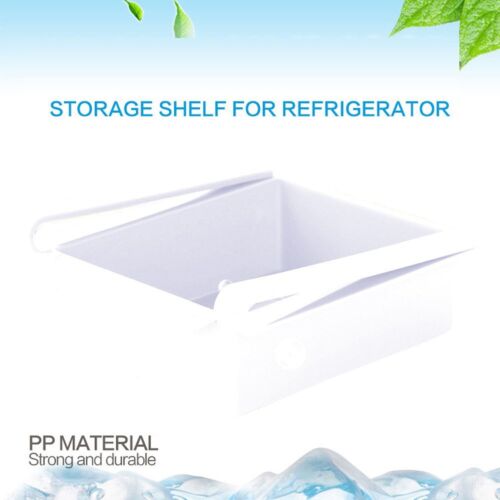 Kitchen Fridge Freezer Space Saver Organizer Holder Food Storage Rack Shelf Box