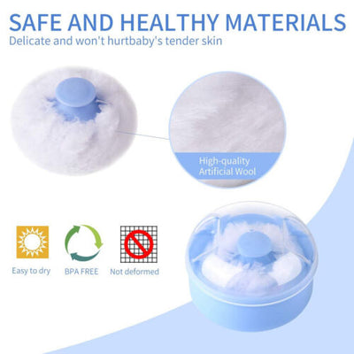 NEWSponge Case Baby Powder Puff Newborn Care Body Soft Tool Infant Puff Product