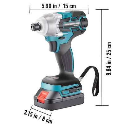 Electric Impact Wrench Screwdriver Cordless Brushless Power Tool for Makita