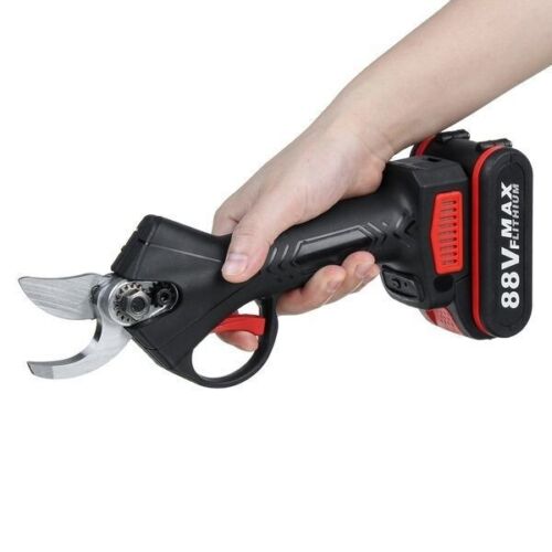 88V 18000MAH Cordless Electric Pruning Shears Scissor 40mm Pruner With Battery