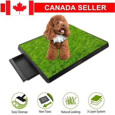 Puppy Dog Pet Potty Training Pee Pad Mat Tray Grass House Toilet &amp; tray Indoor