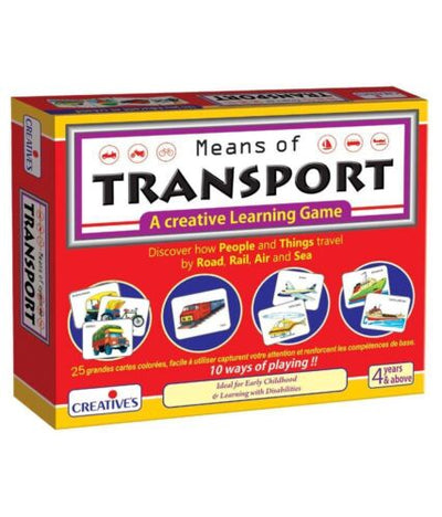 Creative&apos;s Means Of Transport- Flash Cards Education Game &amp; Puzzle Gift Xmas