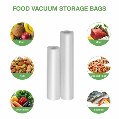 4x Vacuum Food Sealer Bags Rolls Dry Wet Food Bags Saver Seal Storage 28M*500CM