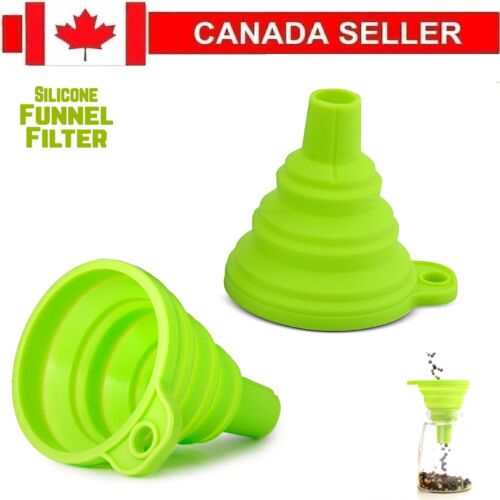 Collapsible Funnel Portable Silicon Kitchen Funnel Hopper Cooking Kitchen Gadget