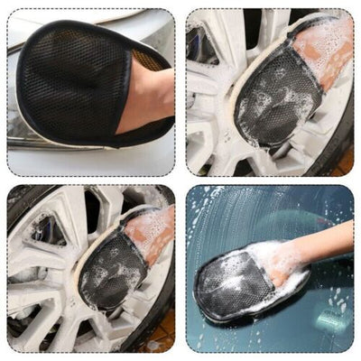 Car Styling Wool Soft Car Washing Gloves Cleaning Brush Automobilw Care Towels