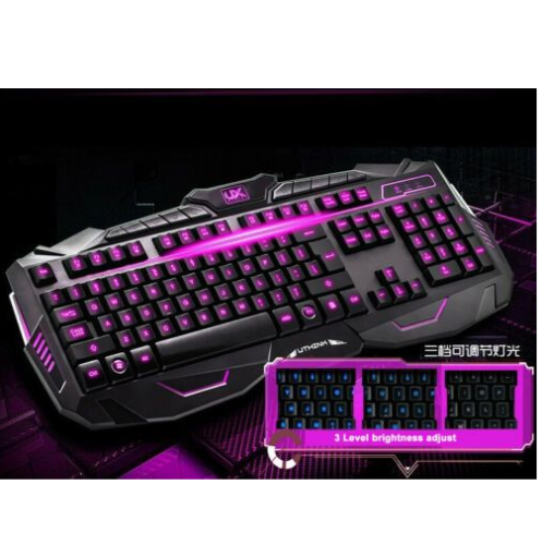 USB Gaming Keyboard and Mouse Set Kit for PC Multimedia Gamer Computer CA