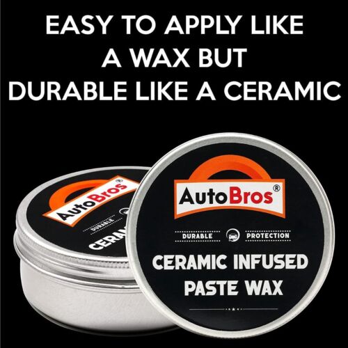CERAMIC CAR COATING Paste Wax Infused With Ceramic High Gloss, Water Beading Wax