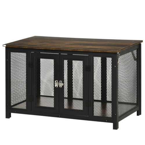 Big Dog Crate End Table Puppy Crate for Medium Dogs Indoor, Pet Kennel