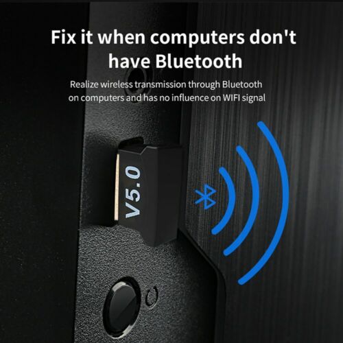USB Bluetooth 5.0 Adapter Wireless Dongle High Speed CSR for PC Windows Computer