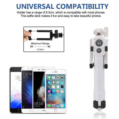 2-in-1 Unipod Selfie Stick Handheld Tripod with 3.0 Bluetooth Remote For Phones