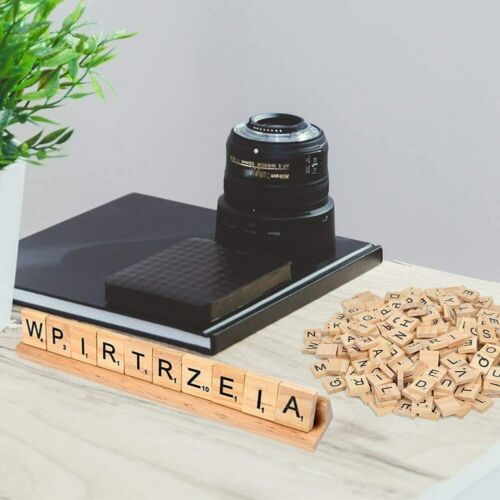 400pcs Wooden Alphabet Letter Crafts Wooden Tiles Decorations For DIY Home Event
