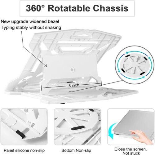 Portable Foldable Laptop Stand Ergonomic Desk Table Adjustable computer riser