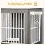 Wooden Dog Crate with Surface, Stylish Pet Kennel, Magnetic Doors, Grey 196393066553