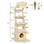 Wood Cat Tree for Climber Kitties, Modern Cat Tree for Indoor Cats, Cat Tower 196393255049