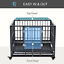 36&quot; Steel Indoor Dog Crate Pet Kennel w/Wheels &amp; Locks, Medium/Small Dogs, Grey 196393159125