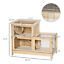 Large Hamster Cages and Habitats, Wooden Small Animal Cage w/ Seesaw, Tray