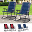 2PC Folding Outdoor Rocking Chair Table Set Oxford Garden Bistro Set